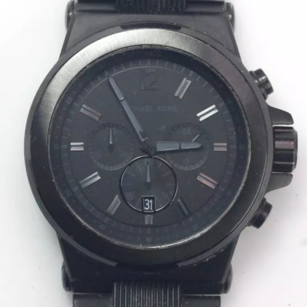 MICHAEL KORS DYLAN BLACK WATCH PREOWNED